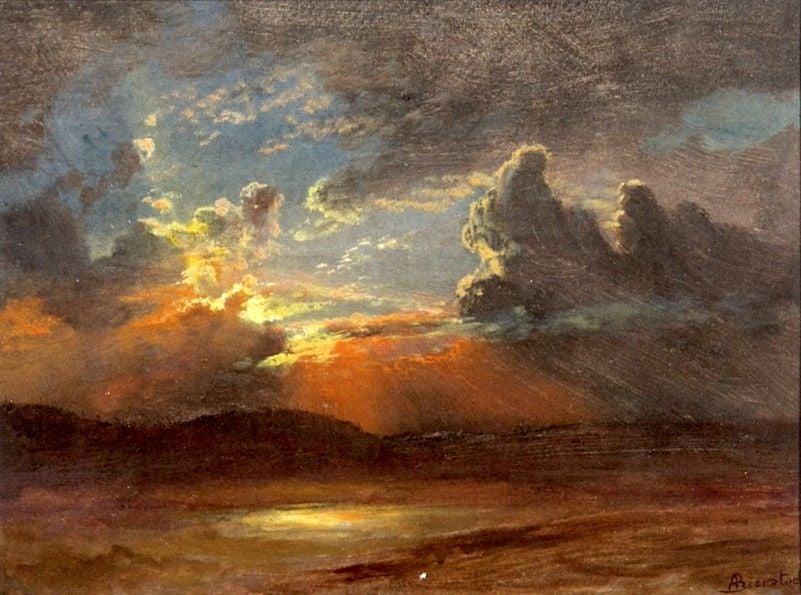 Sunlit Skies, Albert Bierstadt (1830-1902)